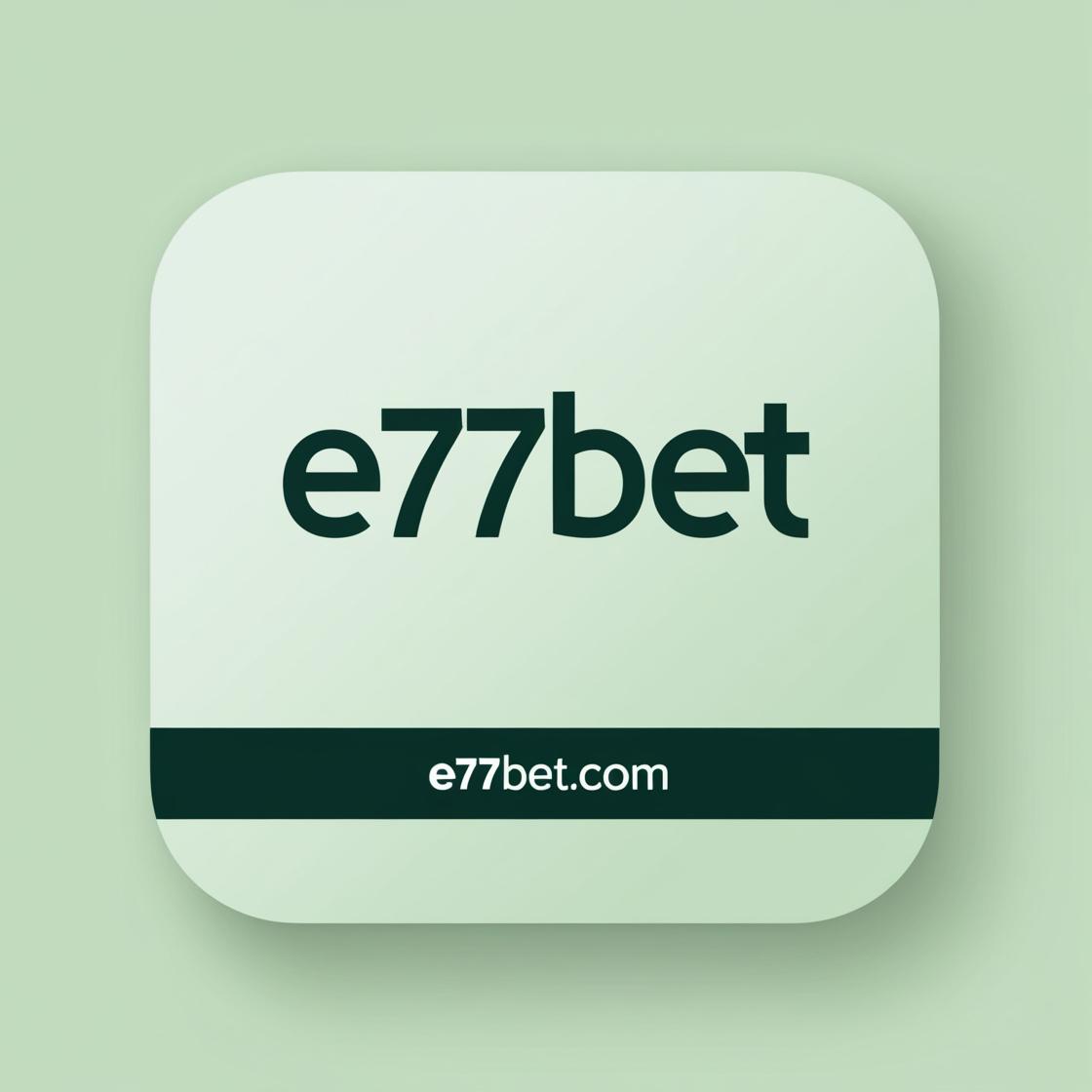 Logo da e77bet